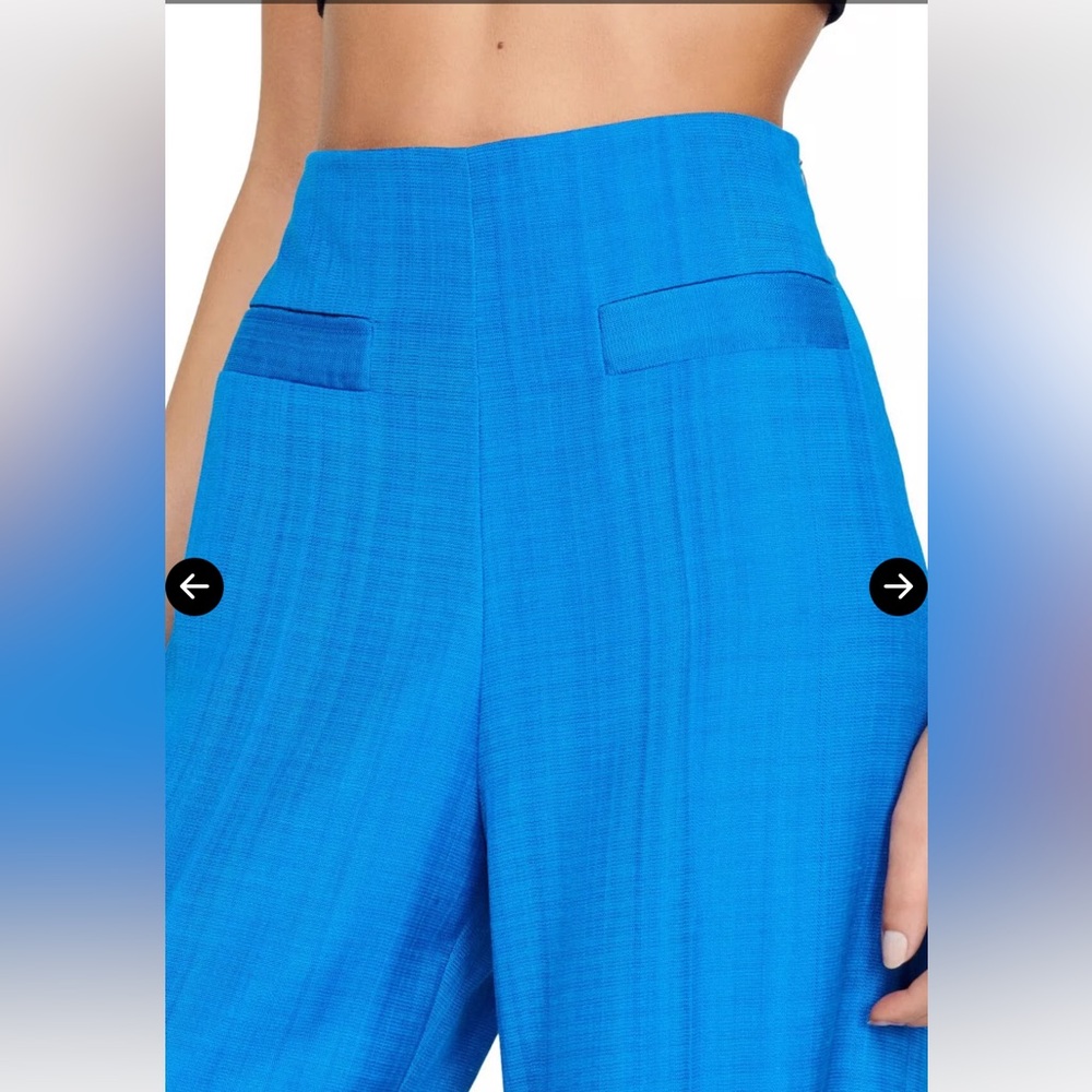 SOLD - EUC Sandro Enrique Electric Blue Wide Leg Trouser, size XS